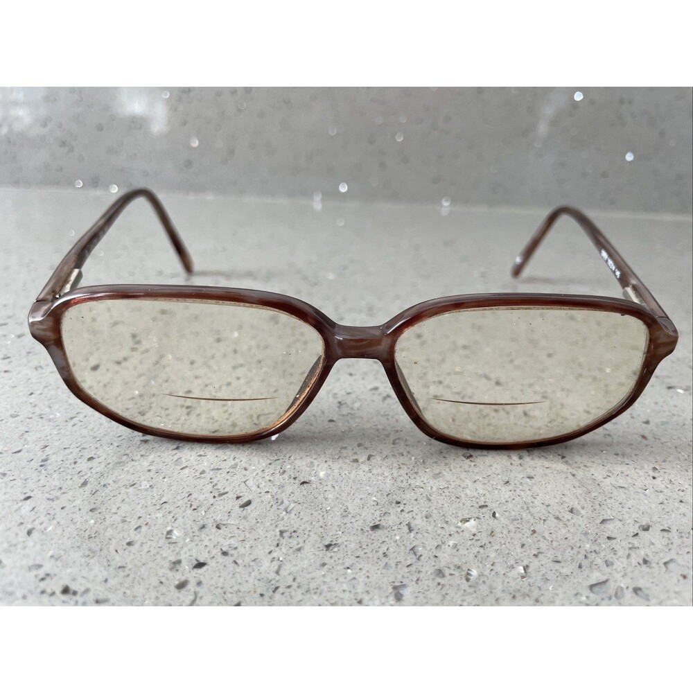 Puritan Joe Eyeglasses Frames ONLY 55-14-145 Grey full rim brown tortoise